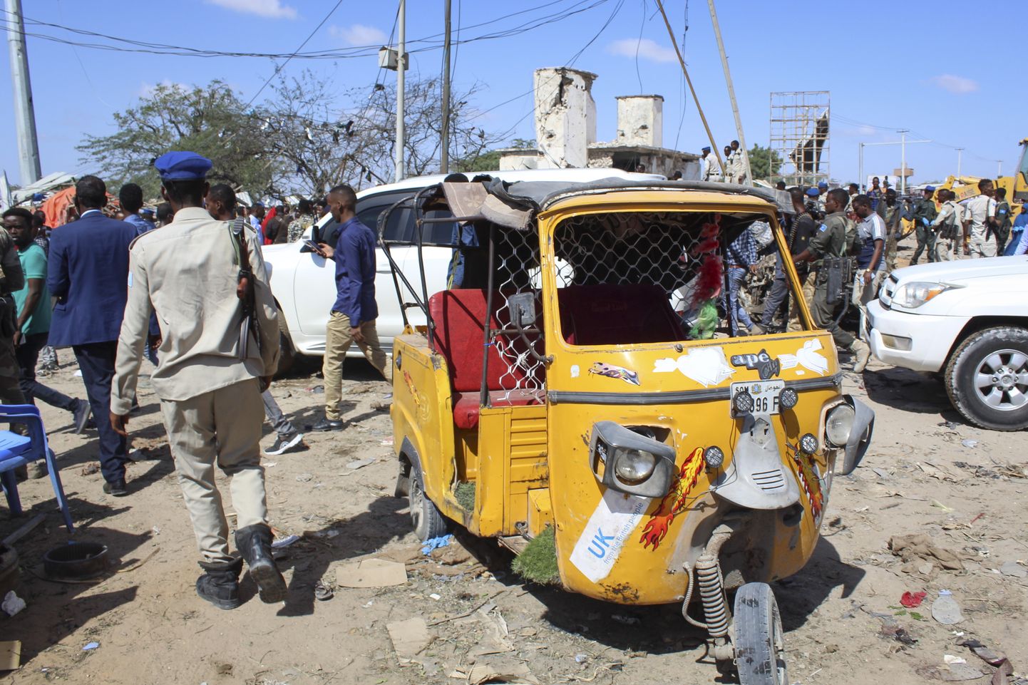 Место происшествия в Сомали.