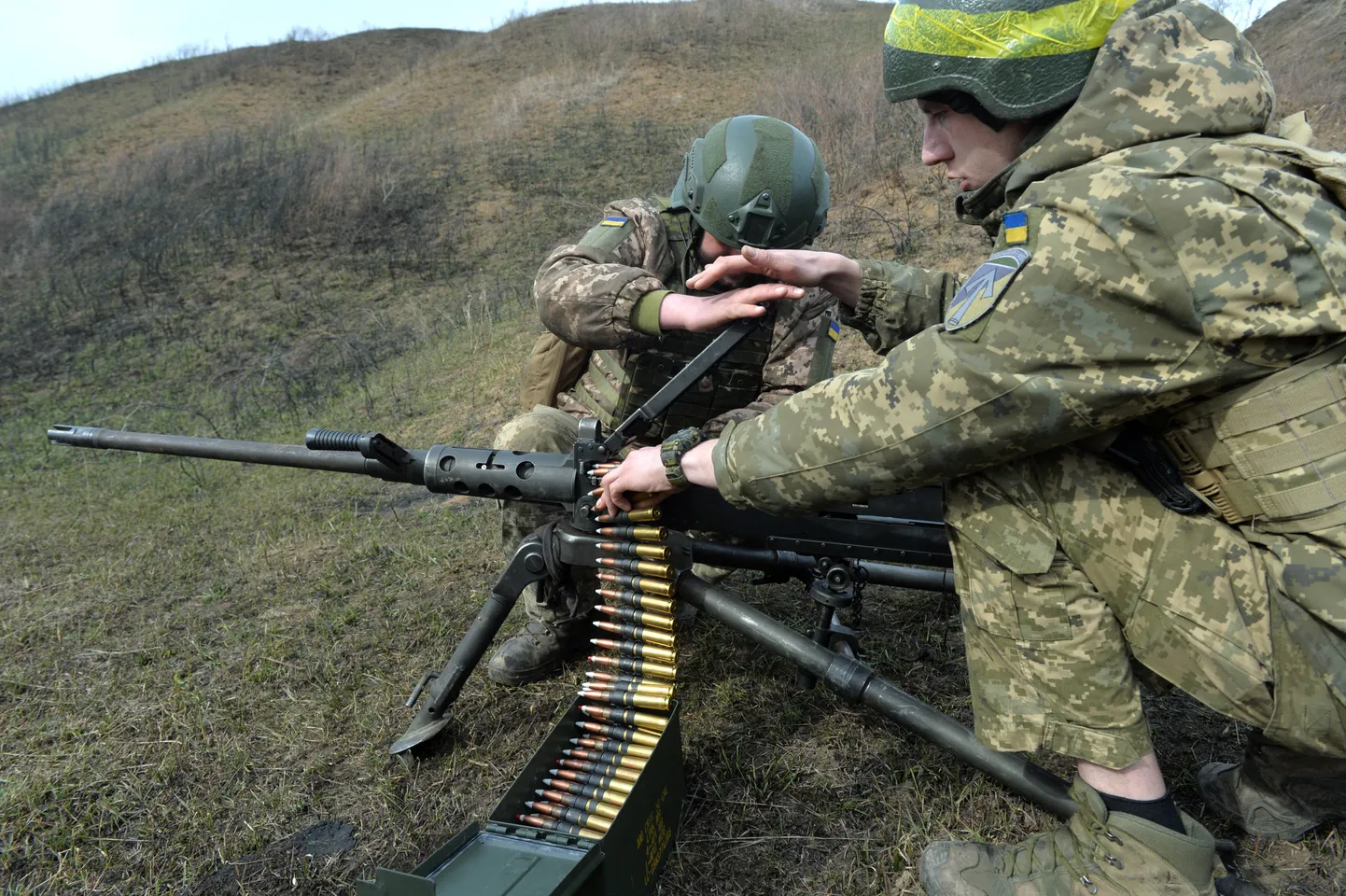 Ukrainlased Harkivi rindelõigul 13. märtsil 2025.