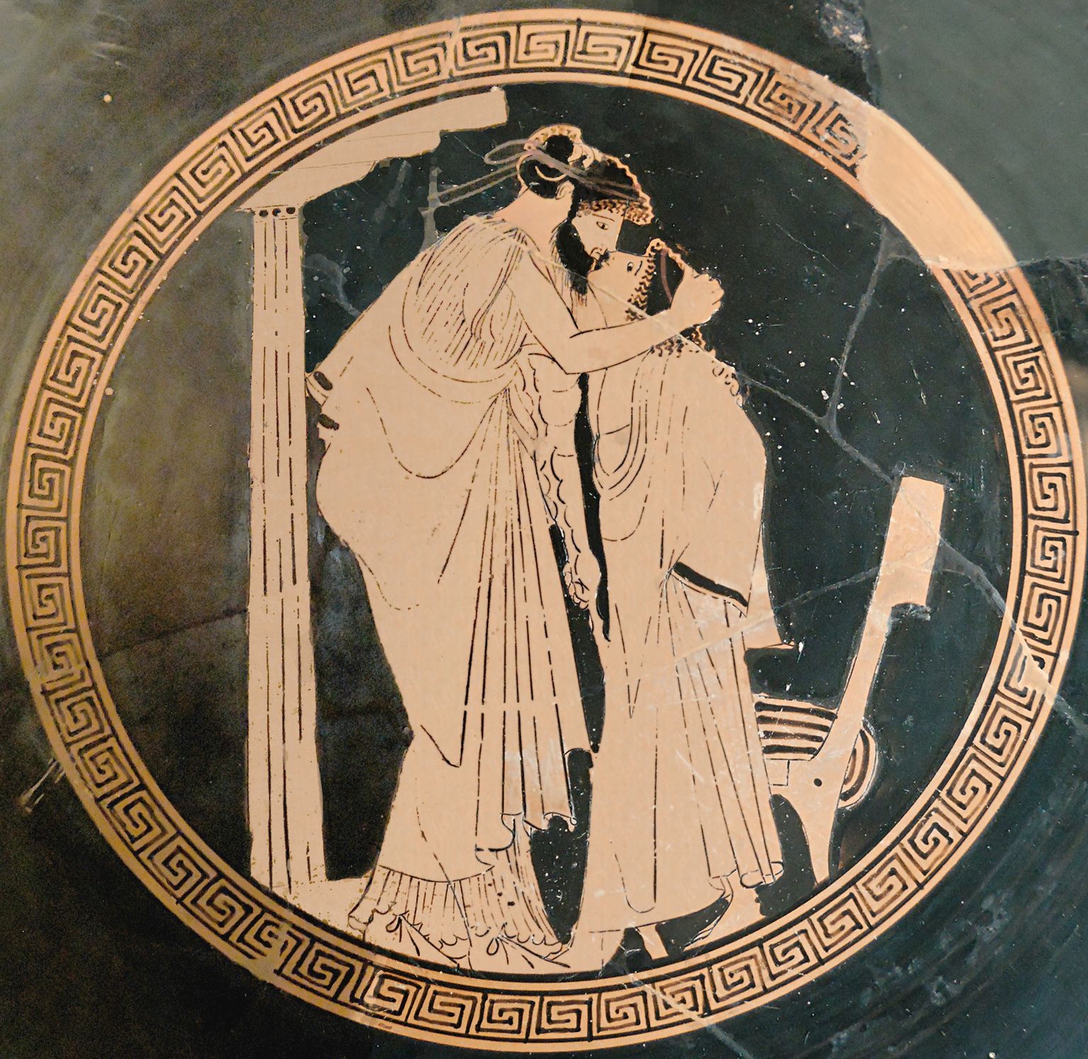 Samasooline suhe Vana-Kreeka stiilis (täisealise mehe ja teismelise poisi vahel), 480 e.m.a. Louvre