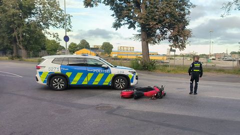 Ülejõel juhtunud õnnetuses said kokku mootoratas ja BMW