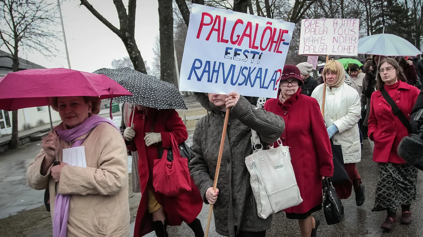 Palgalõhe vastane meeleavaldus.