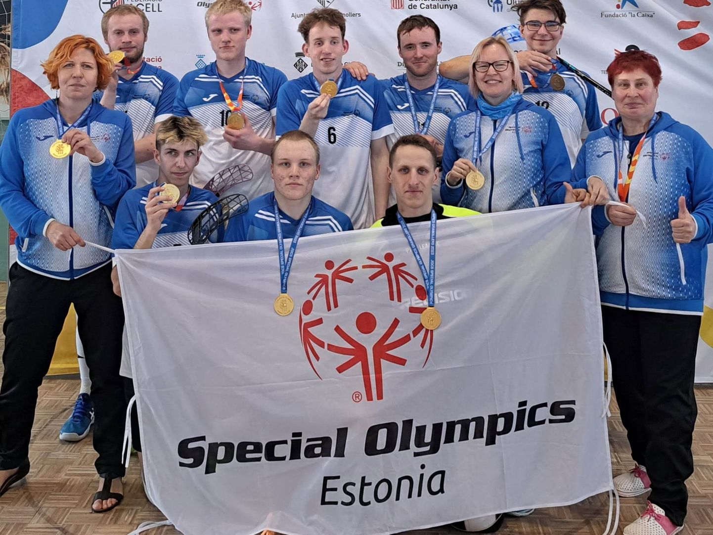 Команда спортсменов из Эстонии.