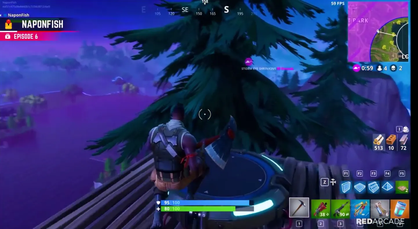 Fortnite arvutimäng.