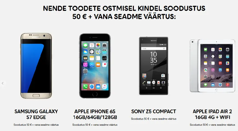 Kuvatõmmis Telia.ee veebilehelt.