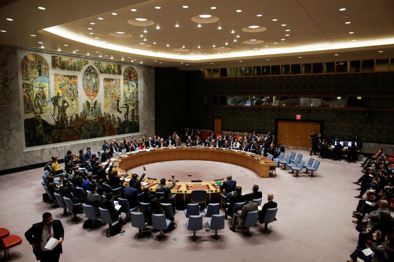 ÜRO julgeolekunõukogu hääletus.