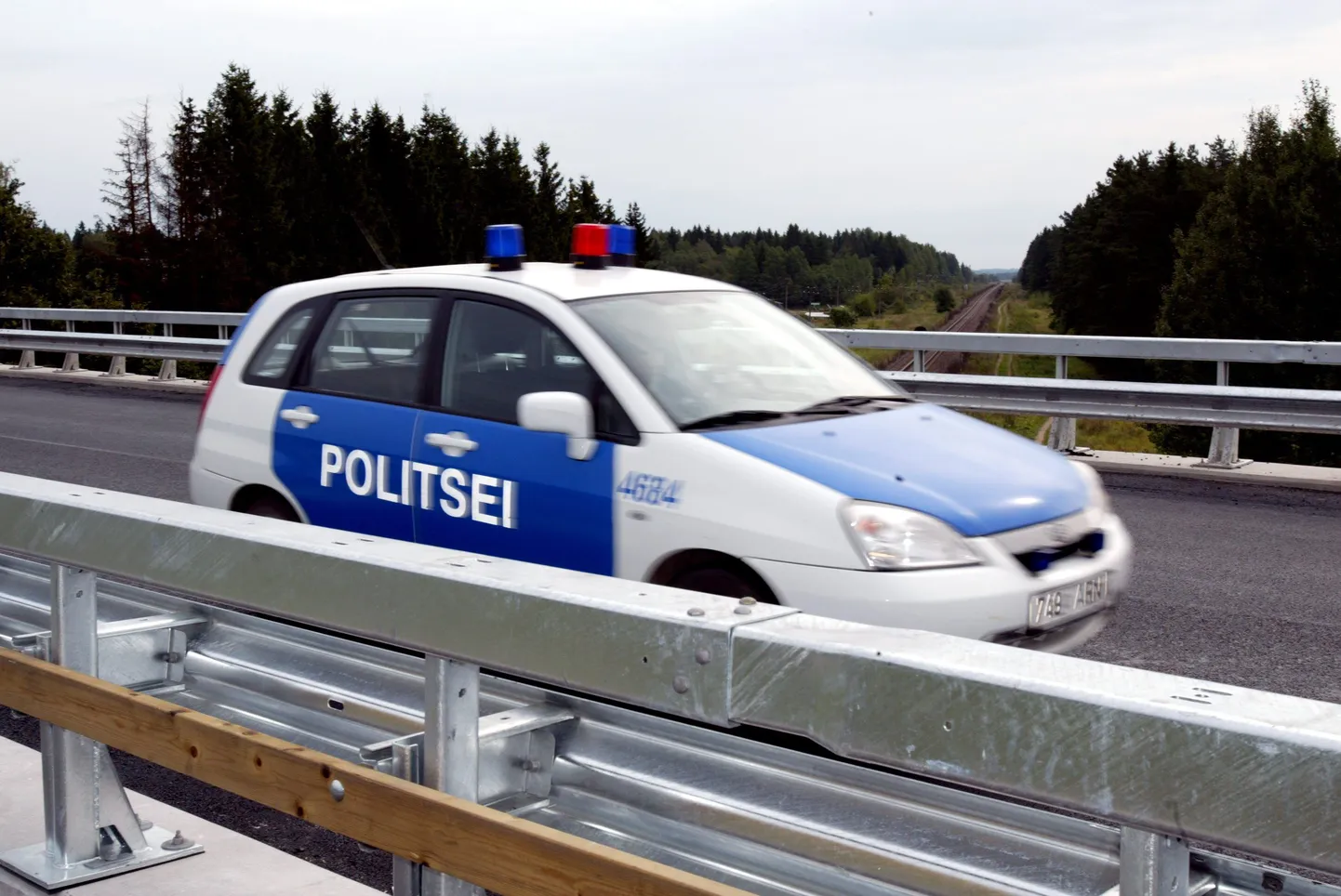 Politseiauto. Pilt on illustratiivne.