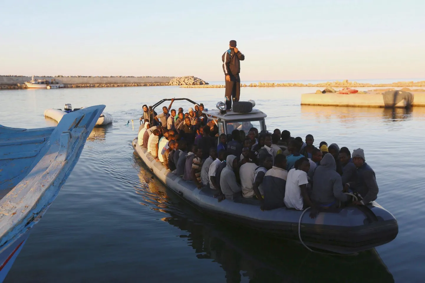 Immigrante sõidutav paat. Foto on illustratiivne.
