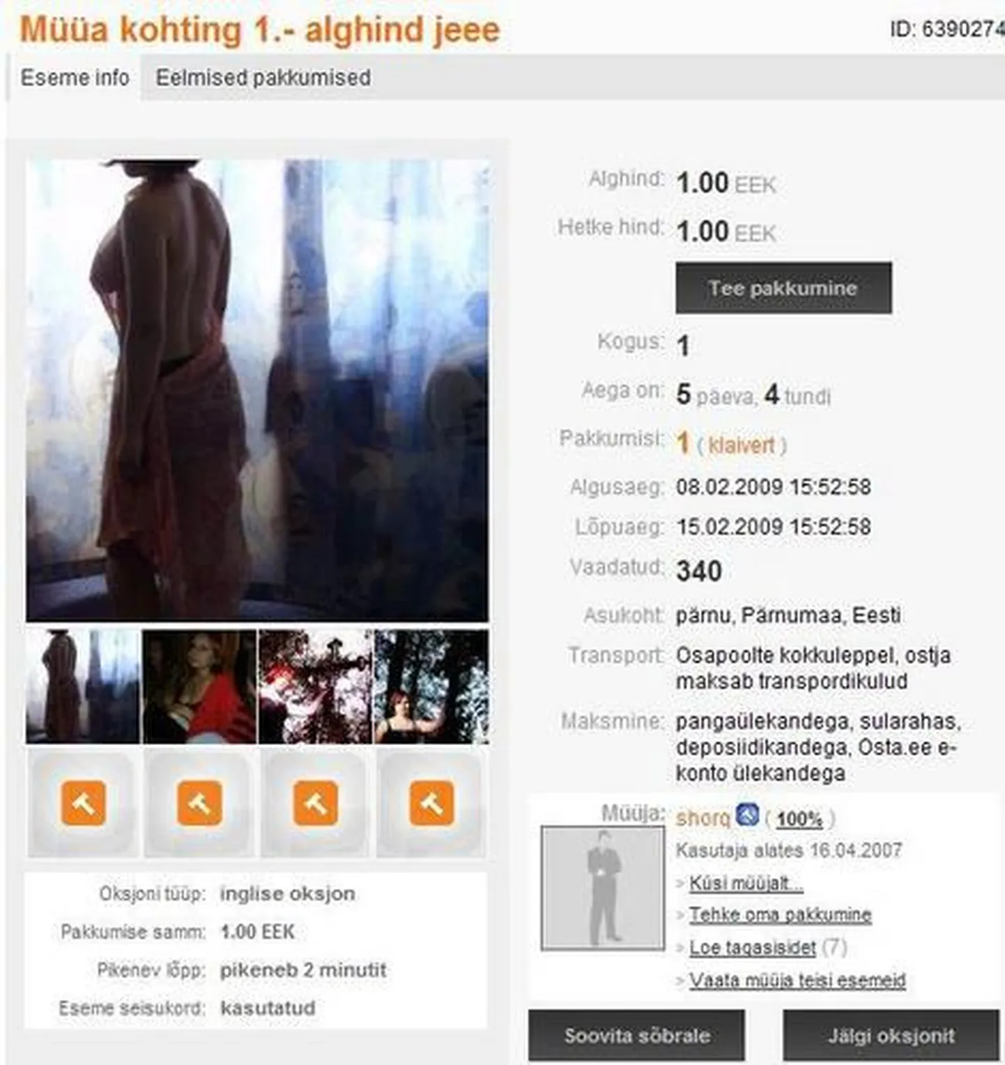 19aastase kohtingut müüva neiu teatel on tegu nalja, mitte rahakerjamisega.