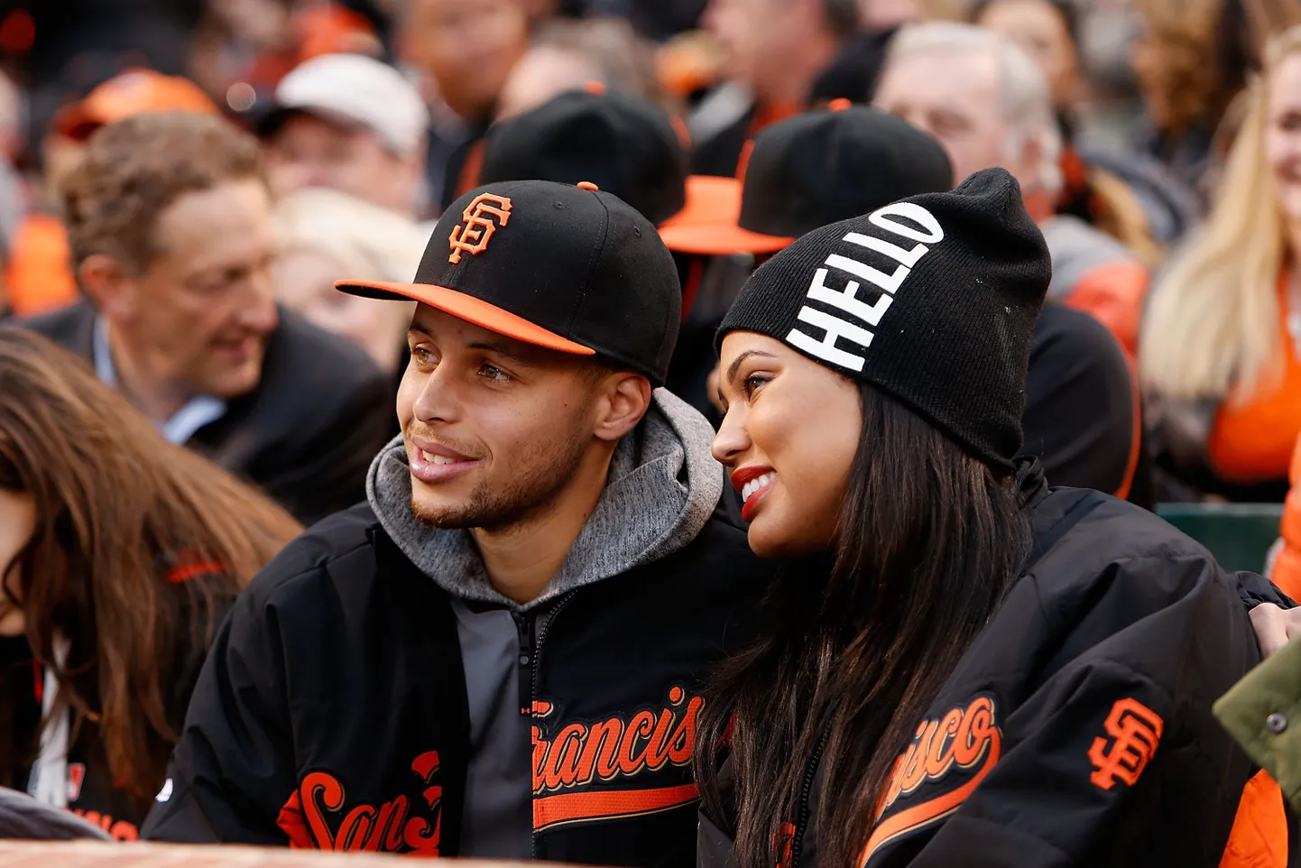 NBA staar Stephen Curry ning Ayesha Curry,