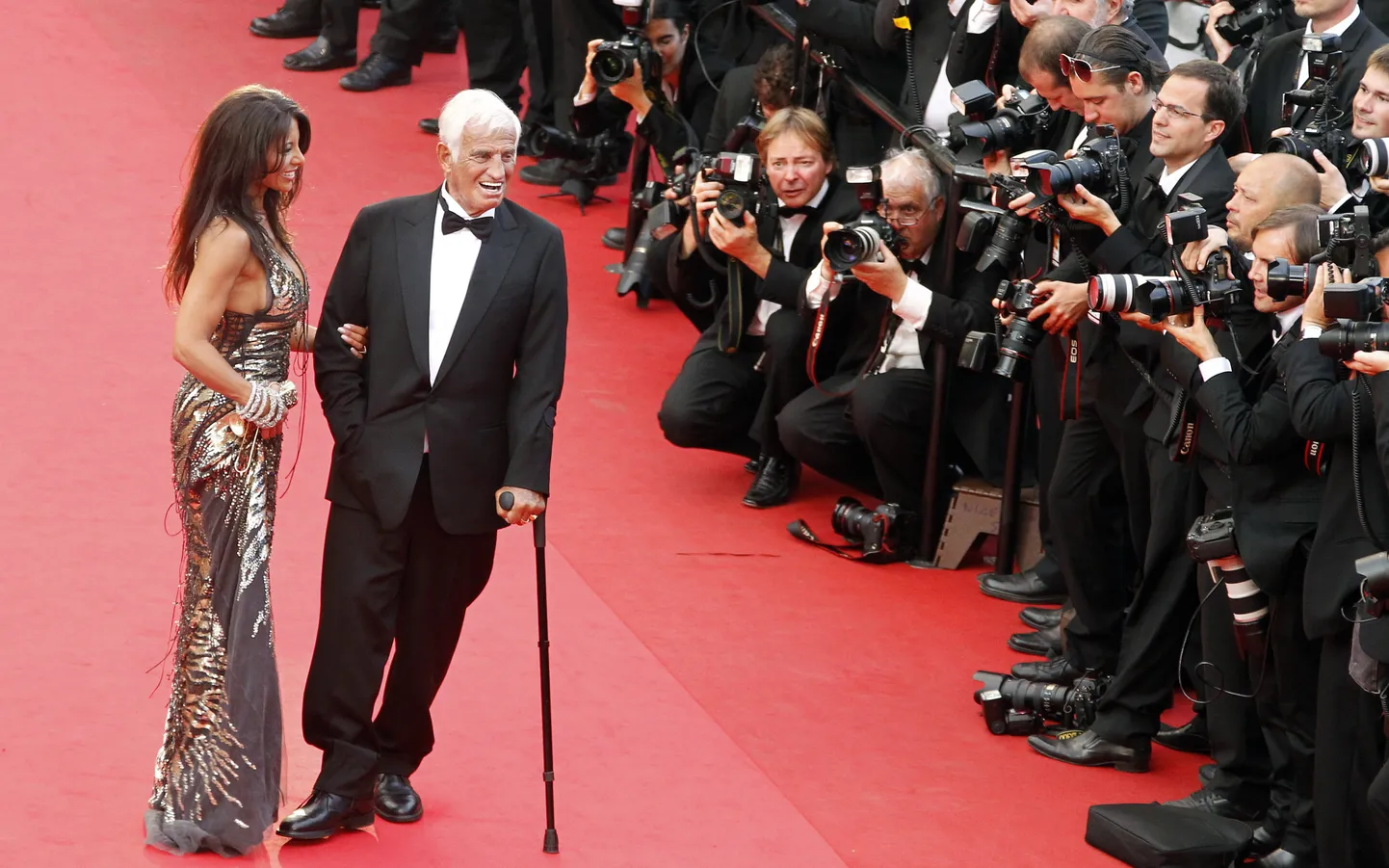 Kannu filmu festivāls (Jean-Paul Belmondo un Barbara Gandolfi)