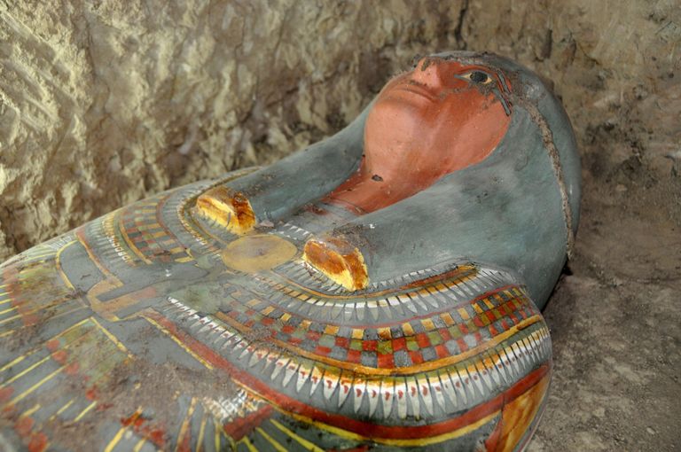 Hispaania arheoloogid leidsid Luxori lähedalt sarkofaagi muumiaga / Scanpix