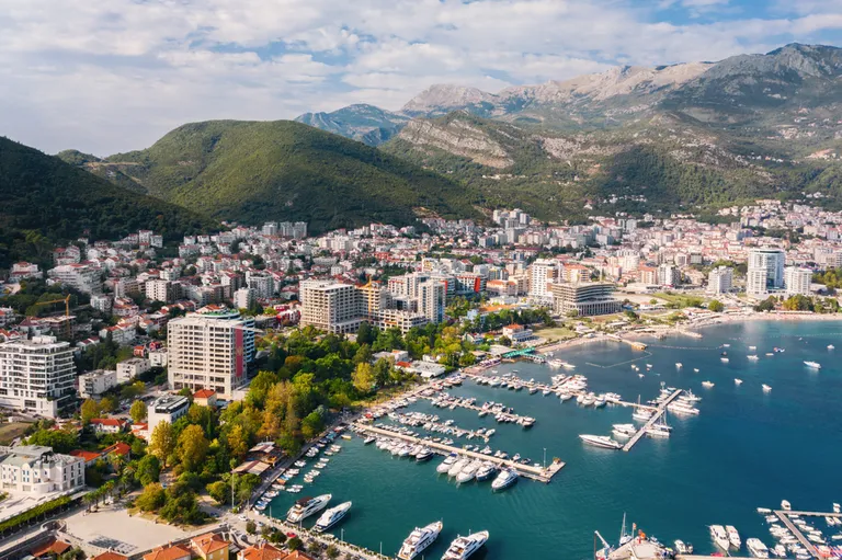 Budva linn Montenegros.