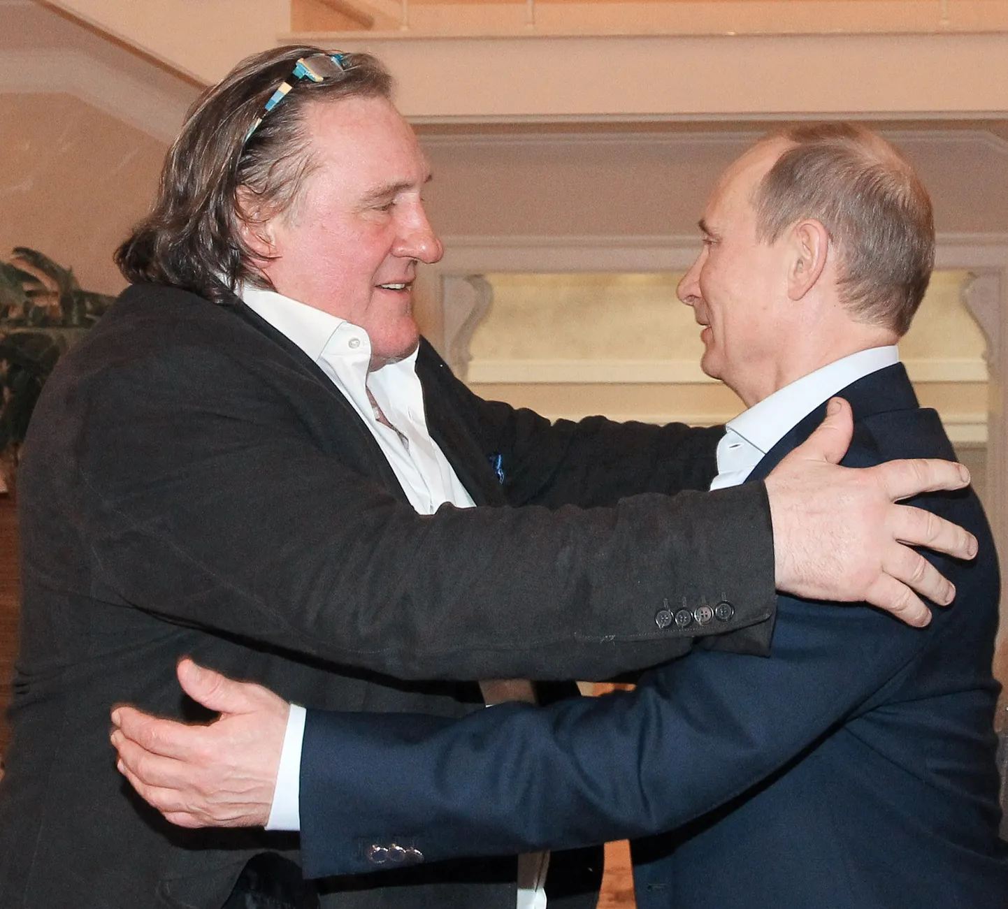Жерар Депардье и Владимир Путин