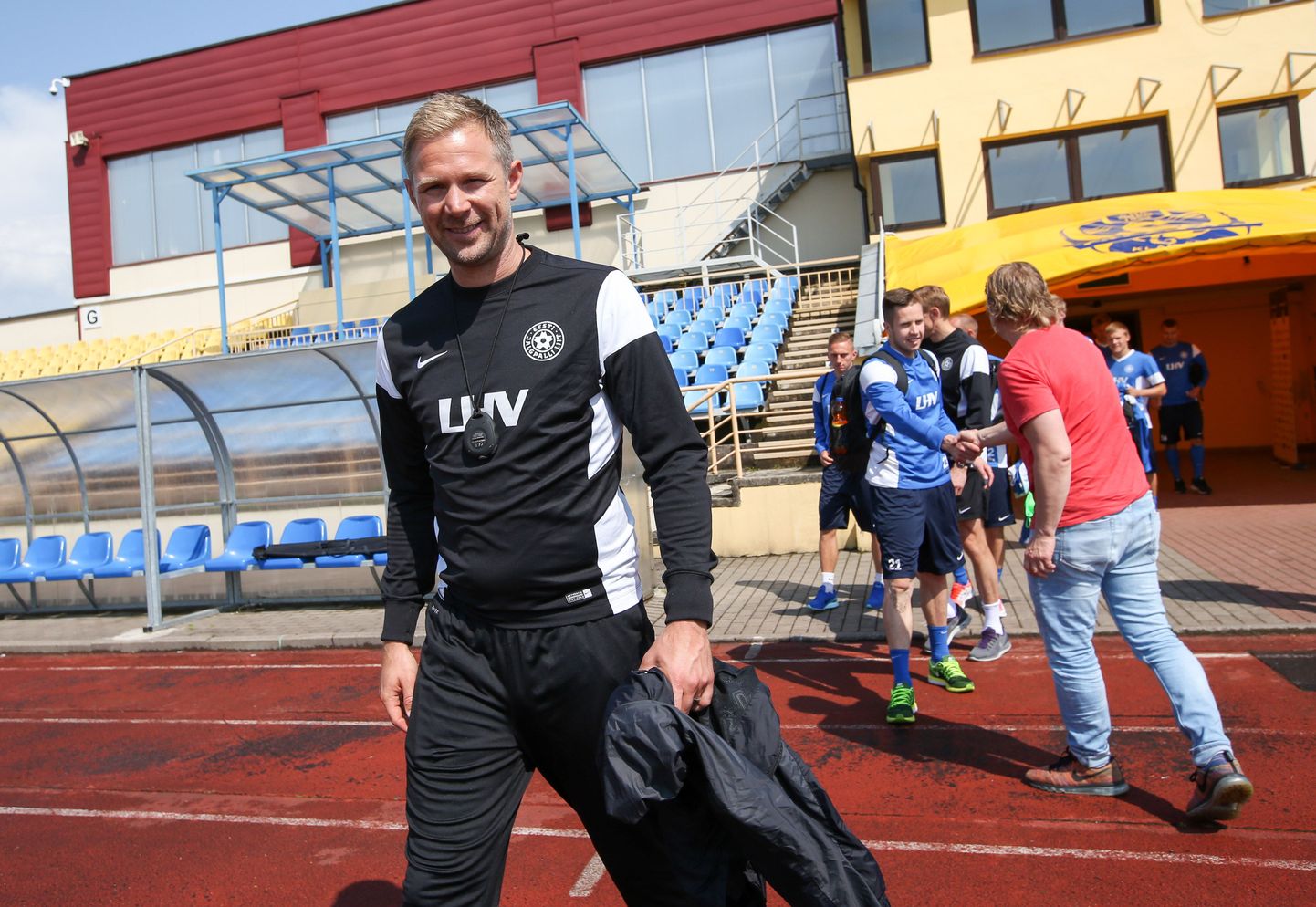 Главный тренер сборной Эстонии Магнус Перссон.