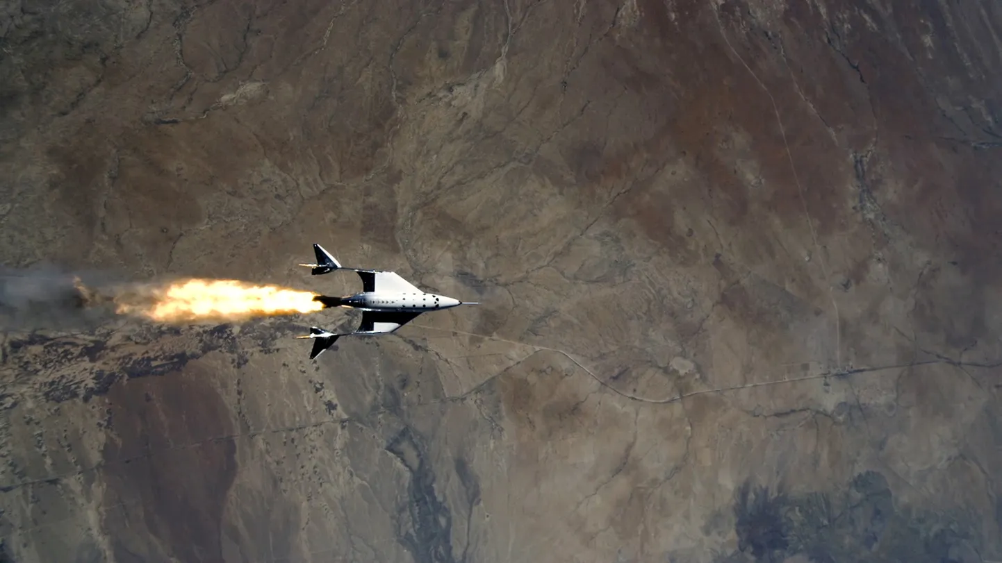 Virgin Galacticu kosmoselaeva VSS Unity lend