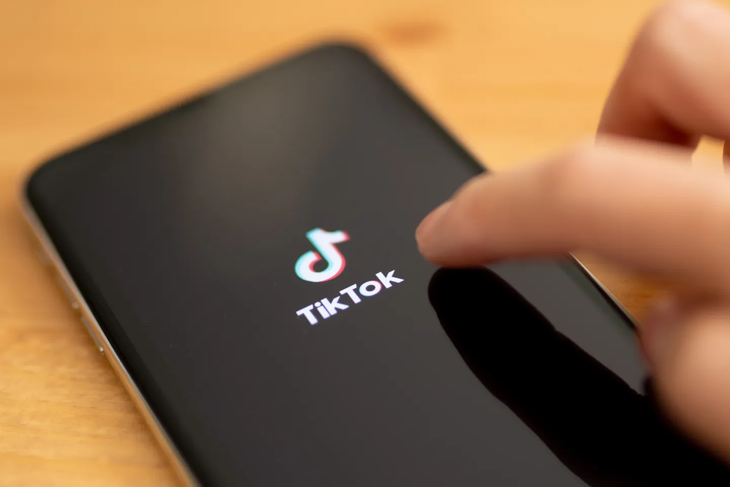 Lühivideorakendus TikTok nutitelefonis.