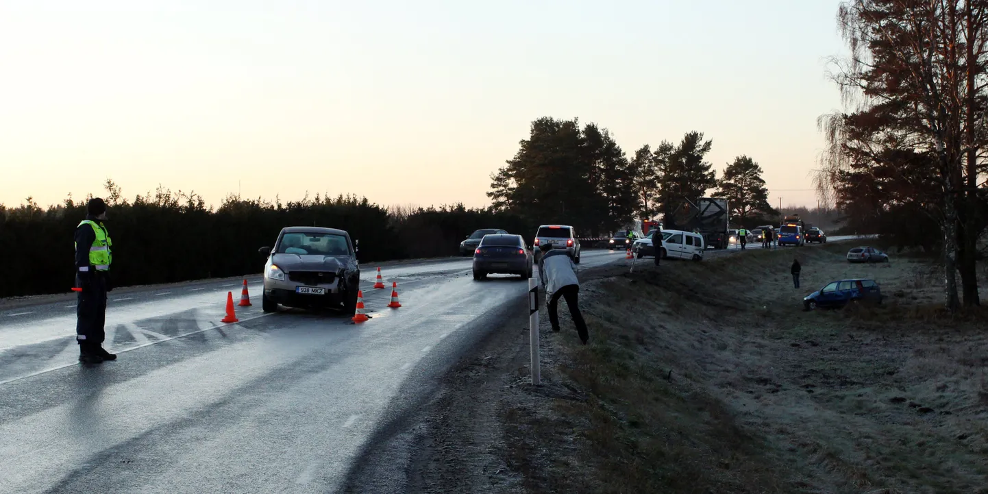 Avarii Tõdva kandis Rapla maanteel eelmisel neljapäeval.