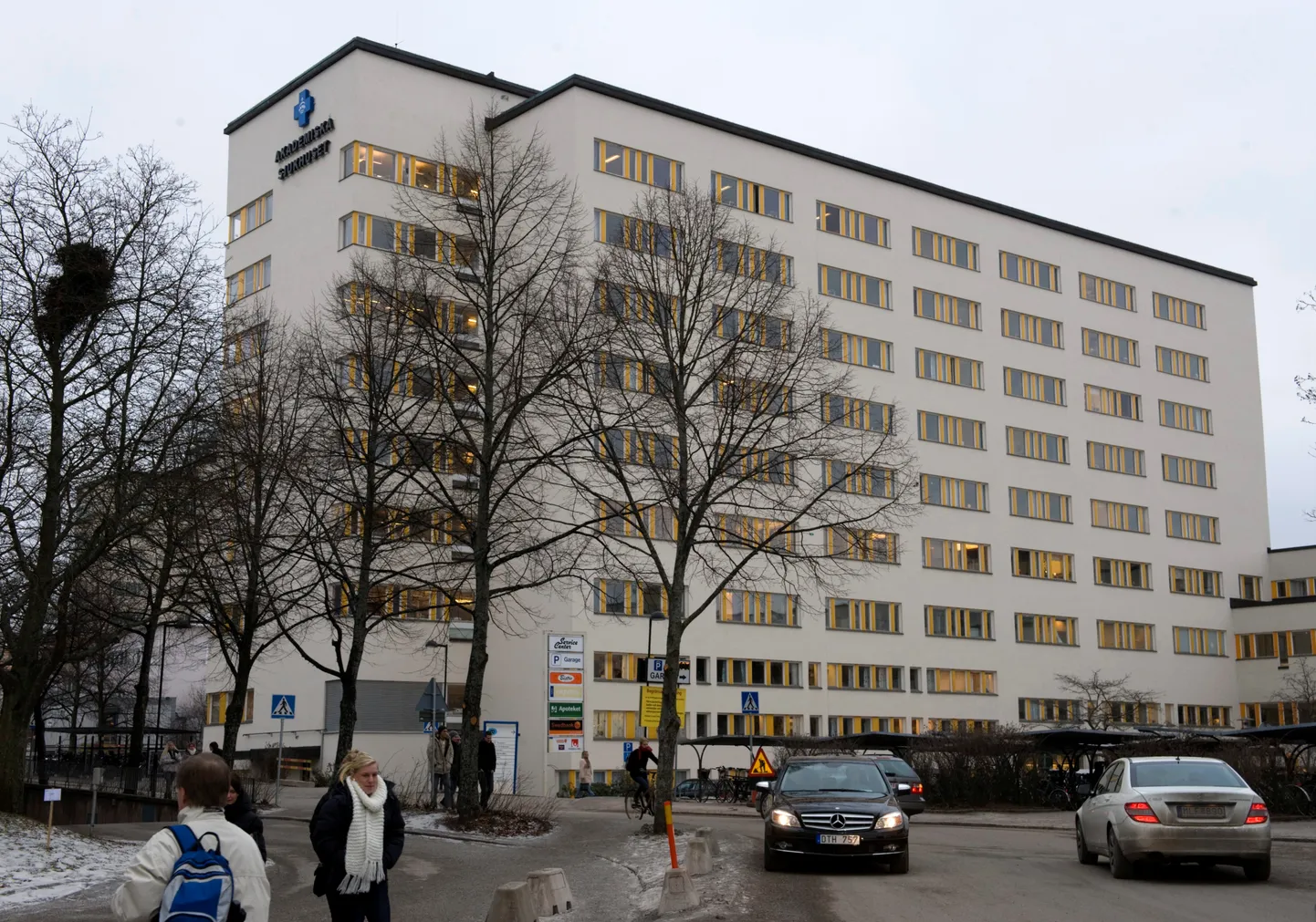 Vaade Uppsala ülikooli haiglale.