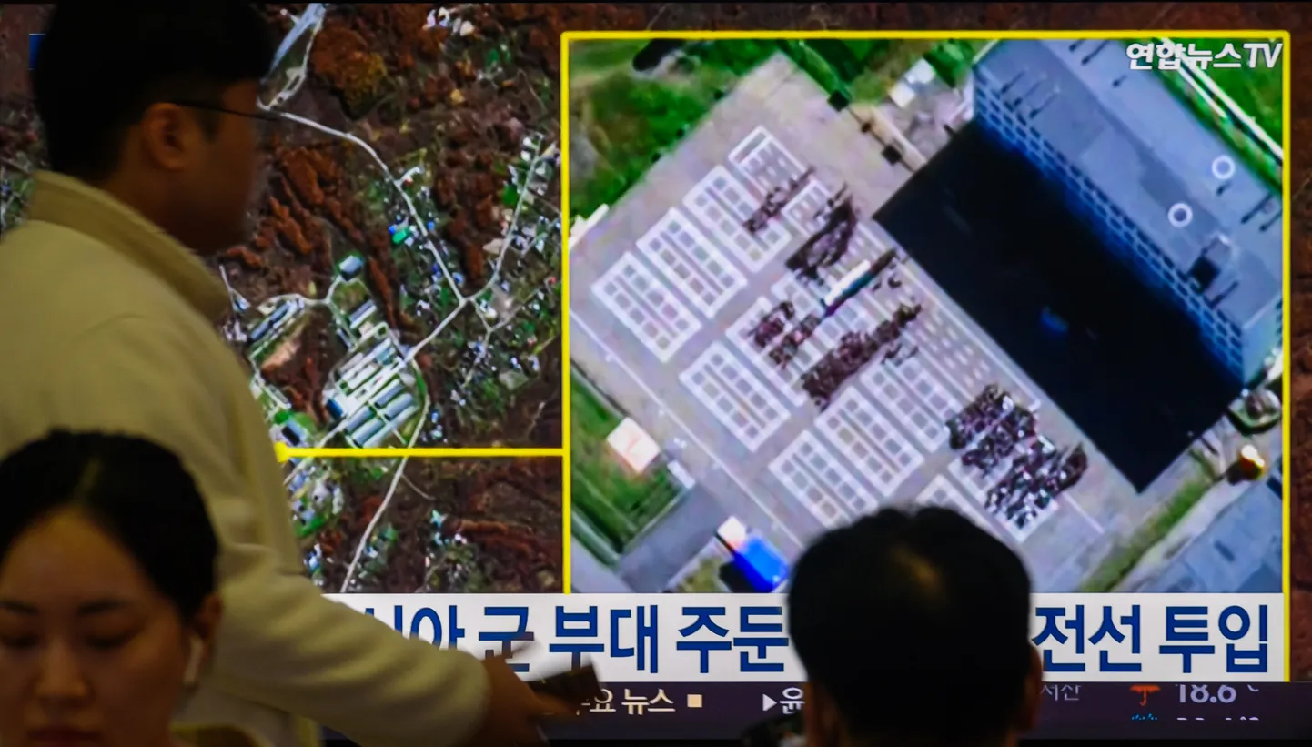 Läinud nädalal näidati Lõuna-Korea televisioonis satelliitpilte Põhja-Korea sõjaväelaste väidetavast viibimisest Venemaa militaarobjektil.