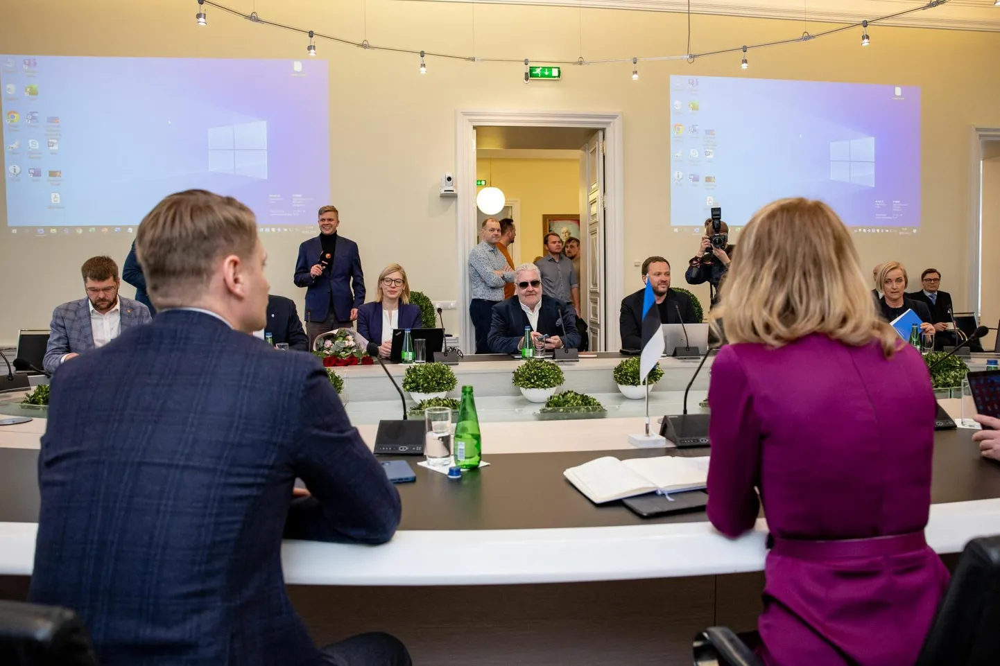 Reformierakonna, Eesti 200 ja Sotsiaaldemokraatide koalitsioniläbirääkimised Stenbockis.