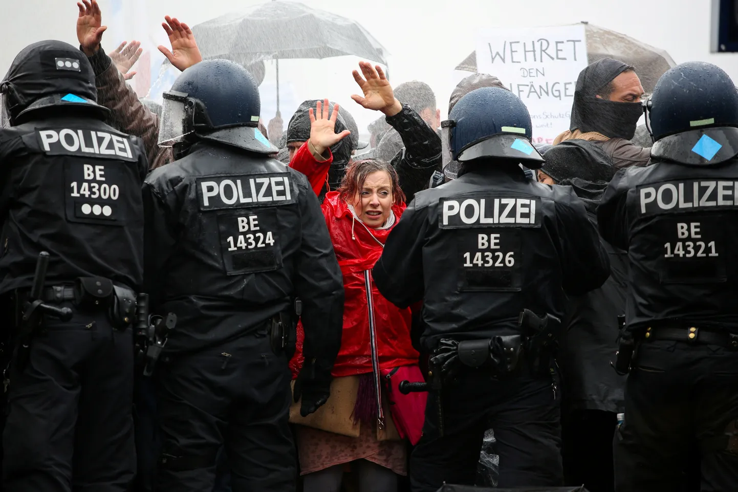 Акция протеста в Берлине