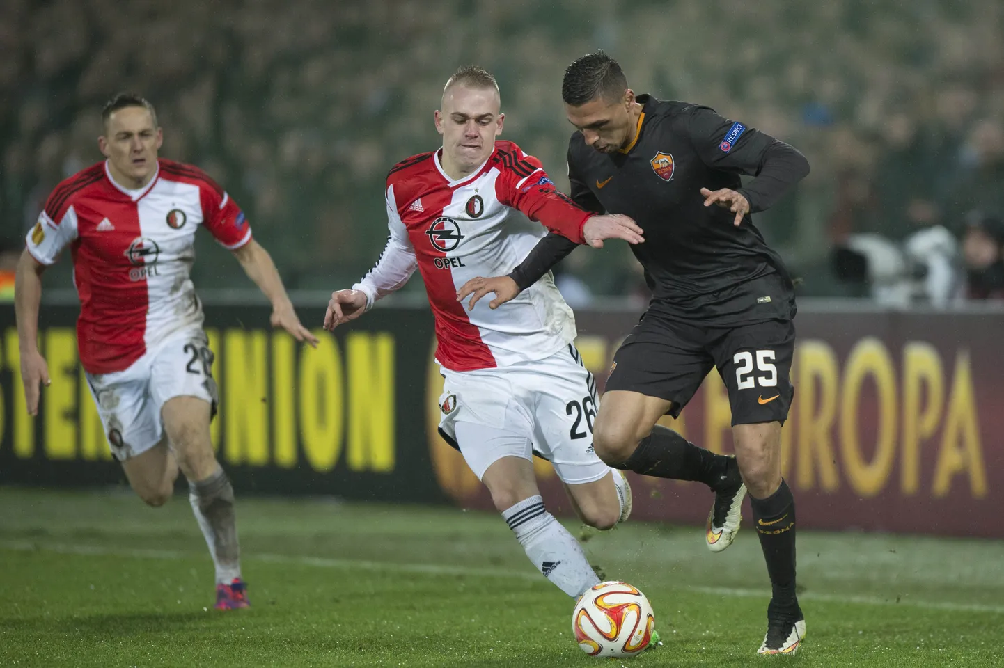 Feyenoordi ja Roma kohtumine.