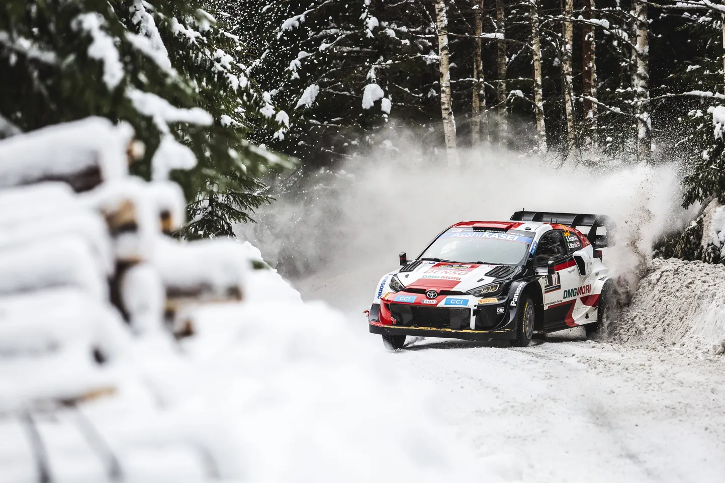 Elfyn Evans Rootsi rallil.