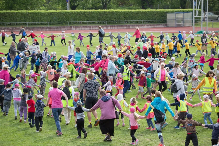 Liikumispidu Rakvere staadionil.