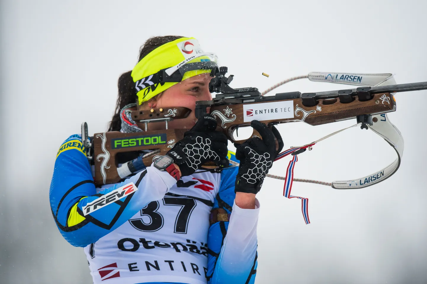 Naisjuunioride 10 km jälitussõit Otepää EMil. Tuuli Tomingas.