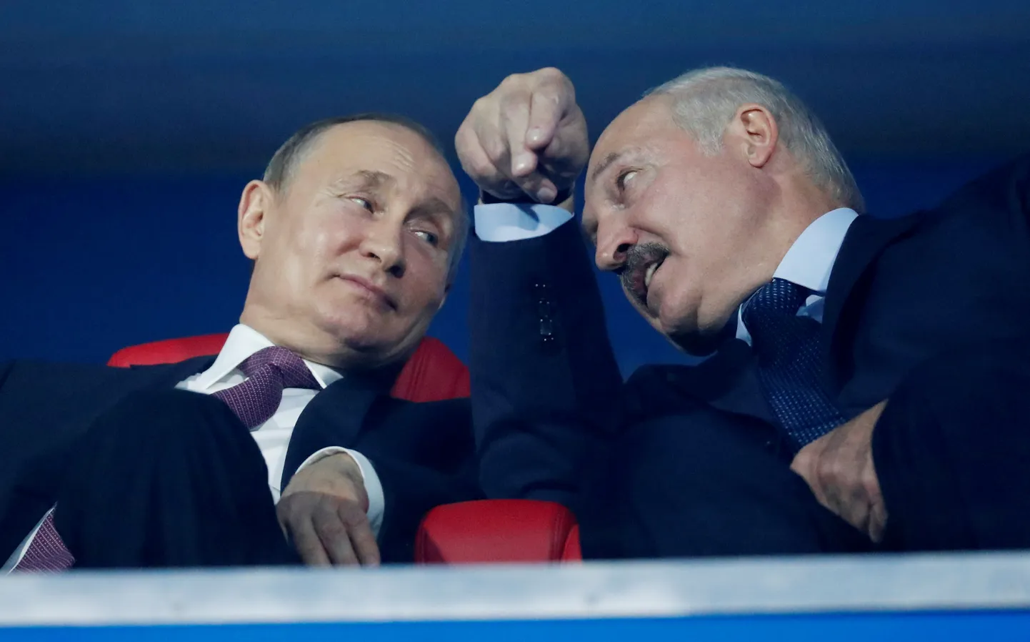 Александр Лукашенко и Владимир Путин в Минске, 30.06.2019