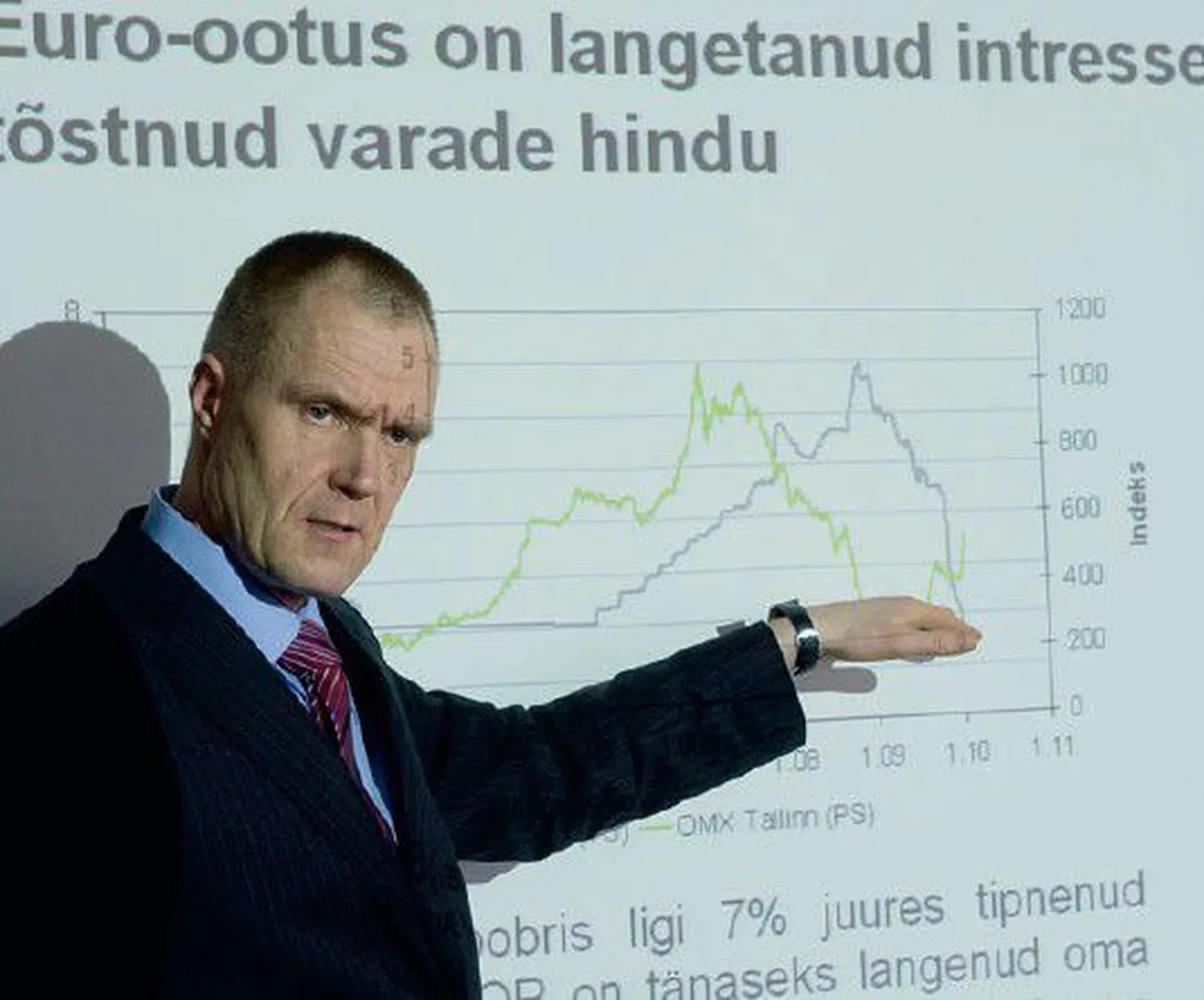 По словам Хардо Паюла, экономические успехи Эстонии сильно зависят от внешних факторов.