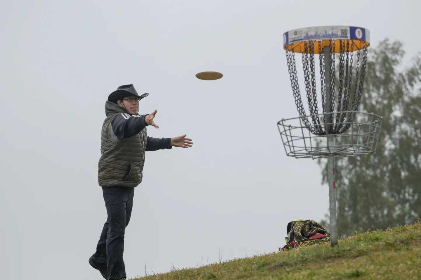 Discgolf. Foto on illustratiivne.