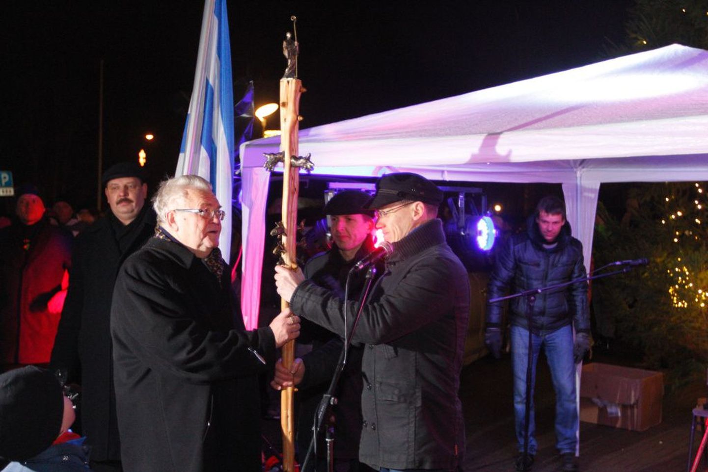 Otepää talvepealinnaks saamine aastal 2013. Valitsussaua andis üle tollane Tallinna linnapea Edgar Savisaar.