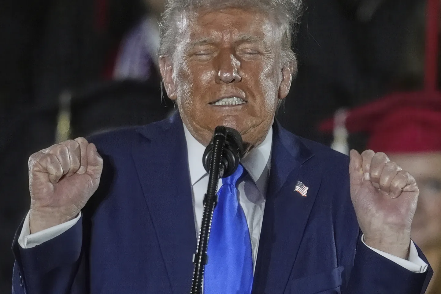 USA president Donald Trump esines 1. mail 2025 Tuscaloosas Alabama ülikoolis