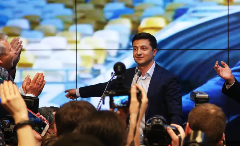 Pühapäeval Ukraina presidendiks valitud Volodõmõr Zelenskõi.