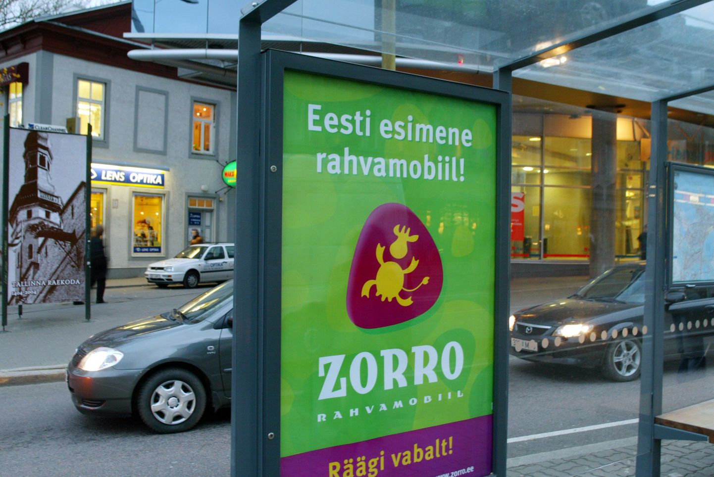 Zorro kõnekaardi reklaam.