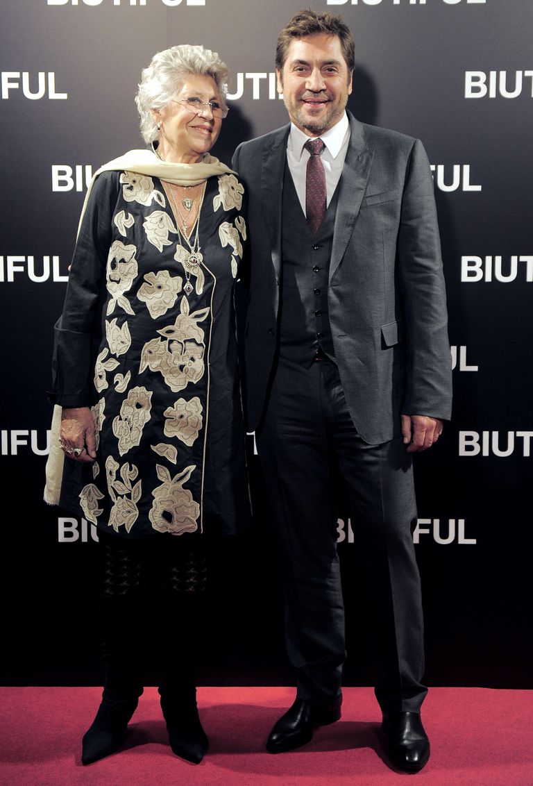 Javier Bardem ema Pilar Bardemiga filmi «Biutiful» esilinastusel 2010. 