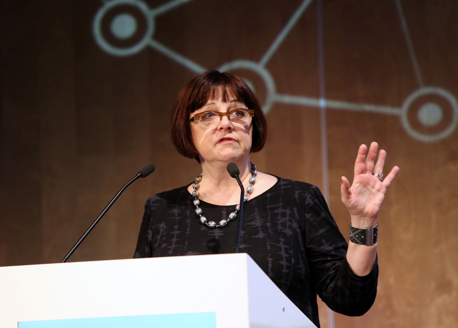Baltijas valstu kopuzņēmuma AS ''RB Rail'' valdes priekšsēdētāja Baiba Rubesa piedalās forumā "Rail Baltica Global Forum 2017" viesnīcā ''Radisson Blu Hotel Latvija''.
