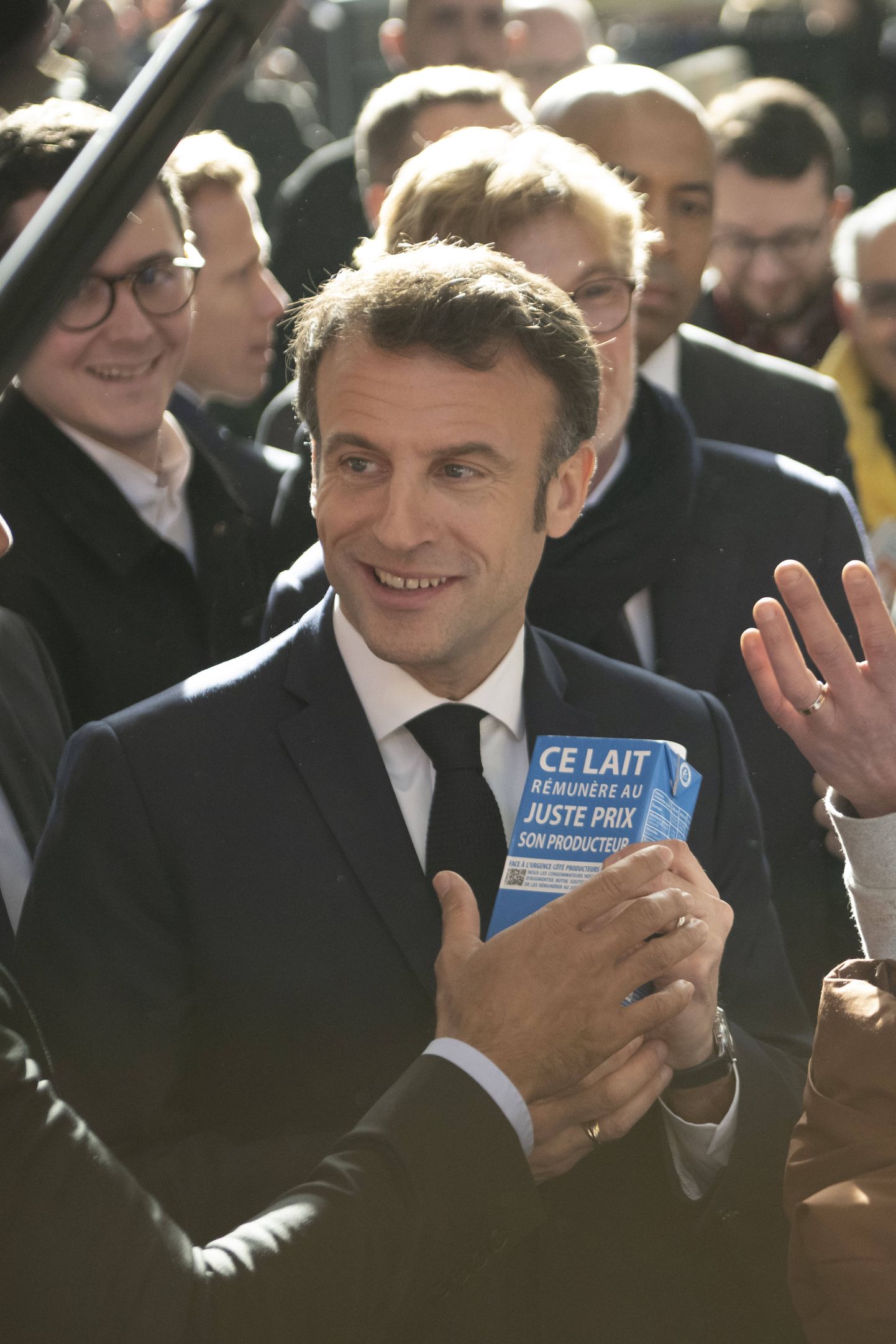 Prantsusmaa president Emmanuel Macron rahvusvahelisel põllumajandusmessil.