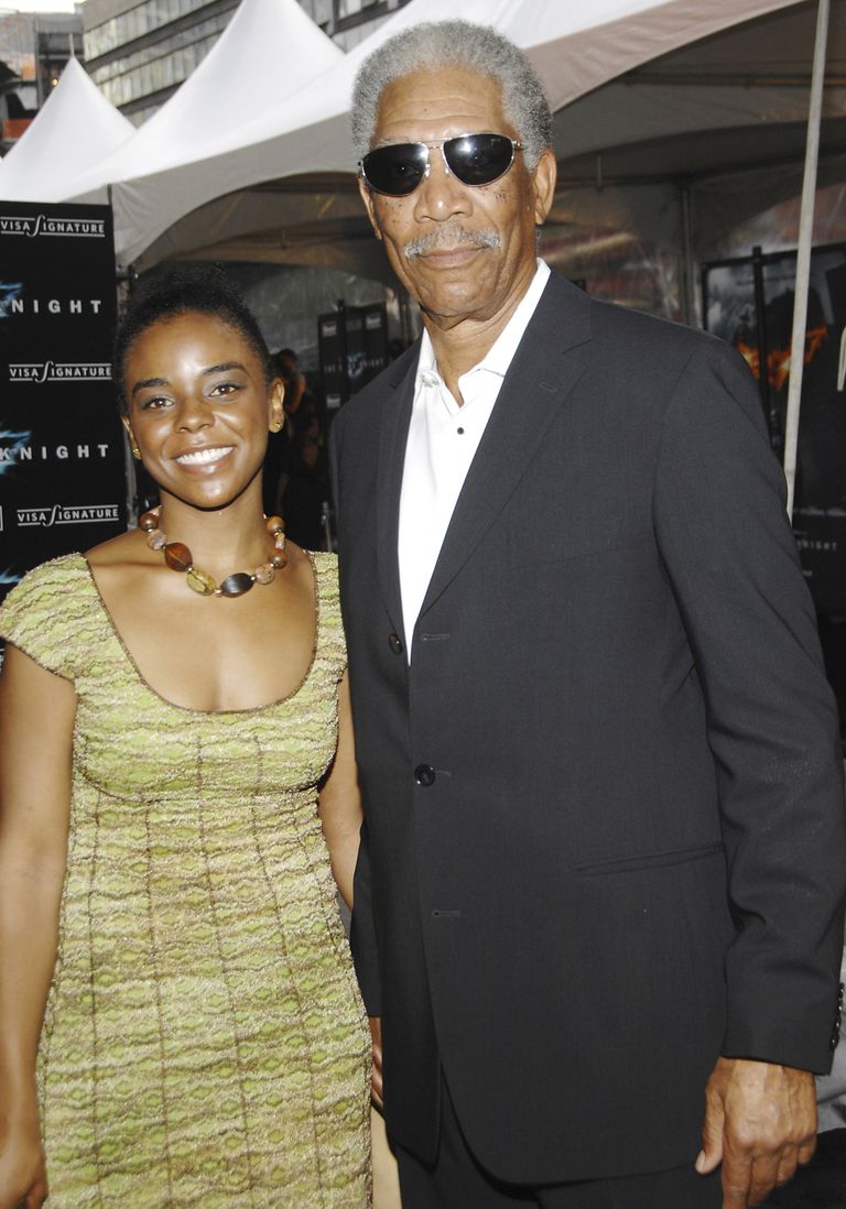 Morgan Freeman and step-granddaughter  E'Dena Hines