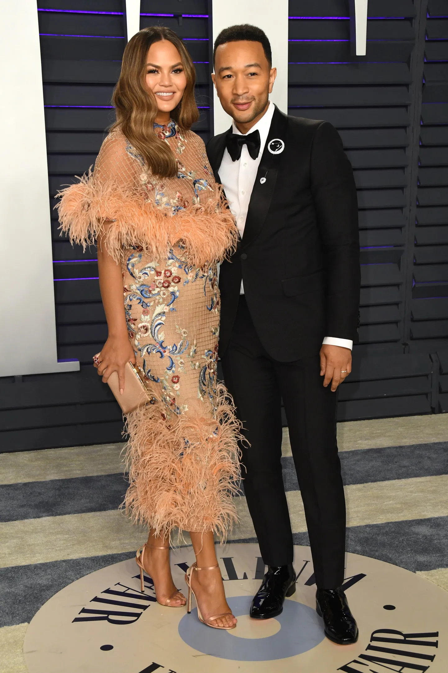 Chrissy Teigen ja John Legend 24. veebruaril 2019 Vanity Fair Oscari peol