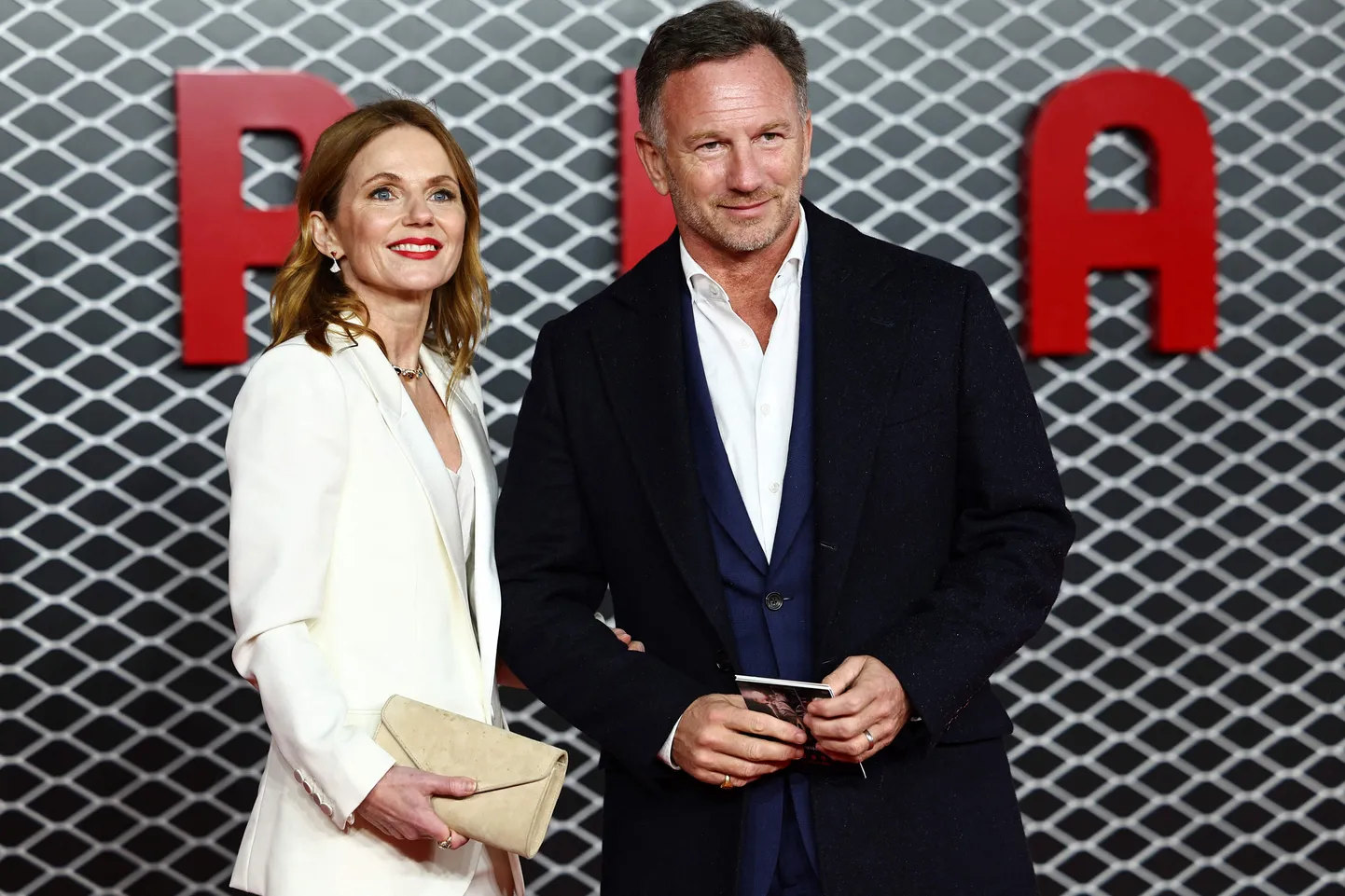 Geri Halliwell Horner (vasakul) ja Christian Horner.