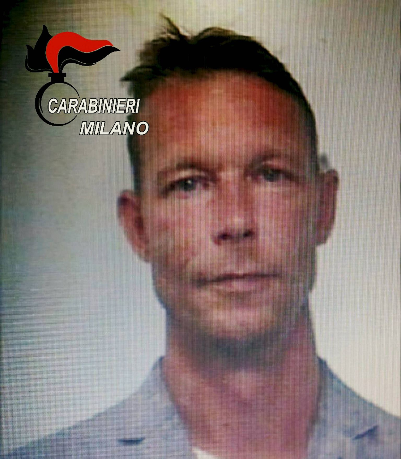 Sakslane Christian Brückner 2018. aasta Itaalia Milano politseifotol. Ta peeti Itaalias kinni narokuriteos kahtlustatavana