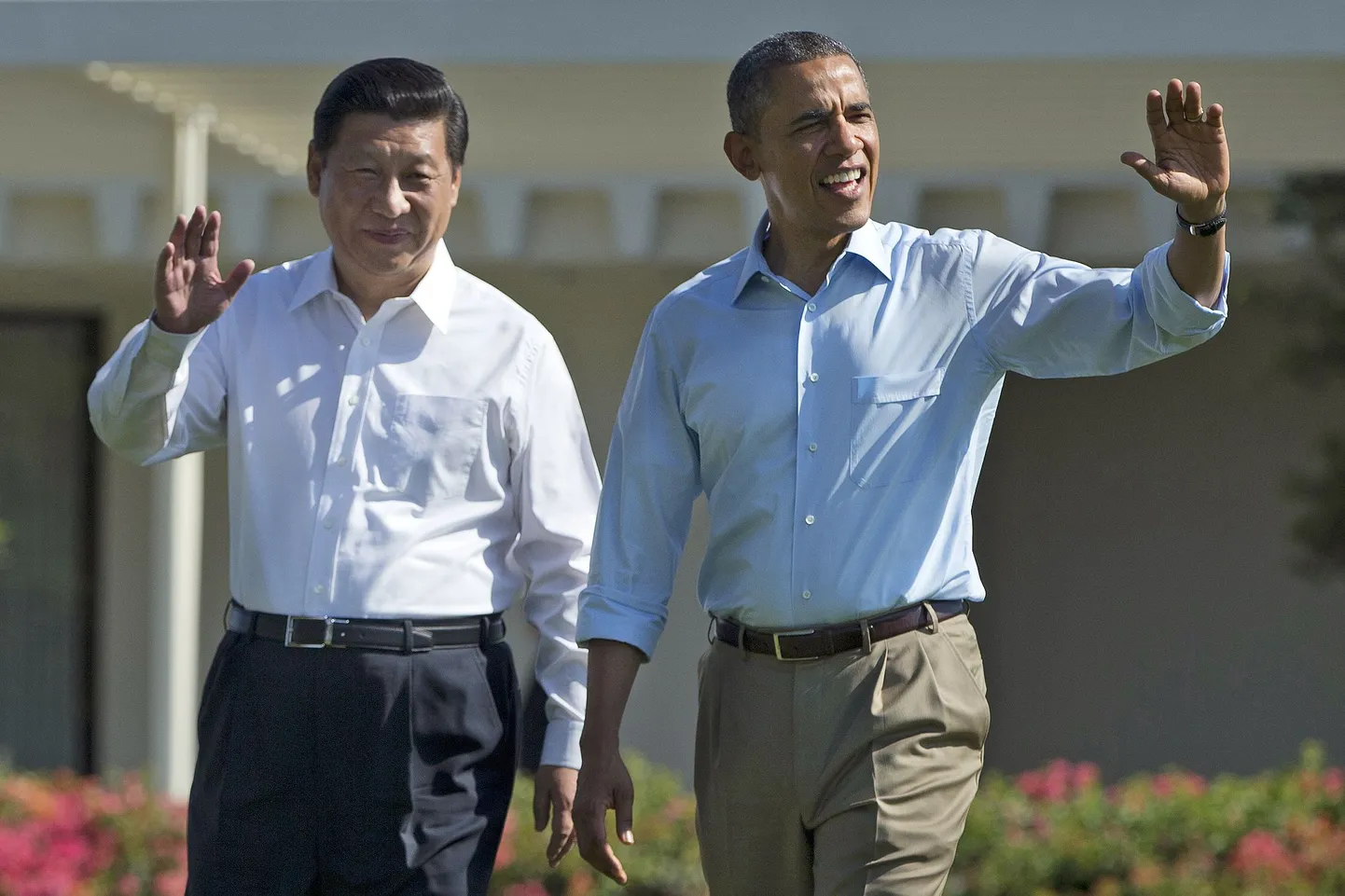 USA president Barack Obama ja Hiina riigipea Xi Jinping veetsid California osariigi kõrbeoaasis asuvas Sunnylandsi kuurordis koos vähemalt kaheksa tundi.