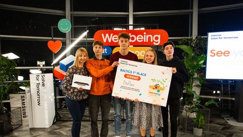 Eesti noored napsasid Samsungi ideekonkursil oma äpiga koppsaka auhinna