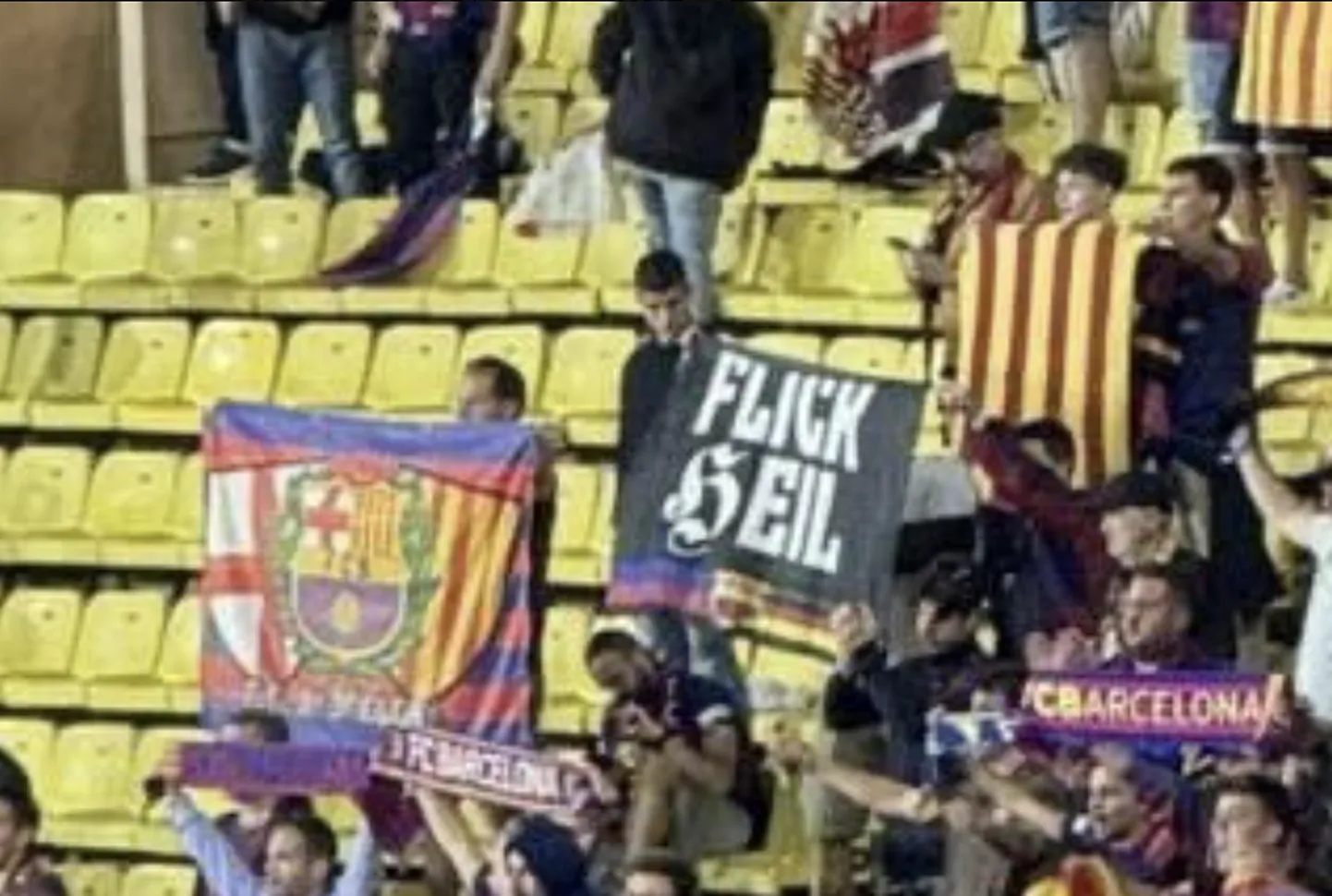 Barcelona fännid.