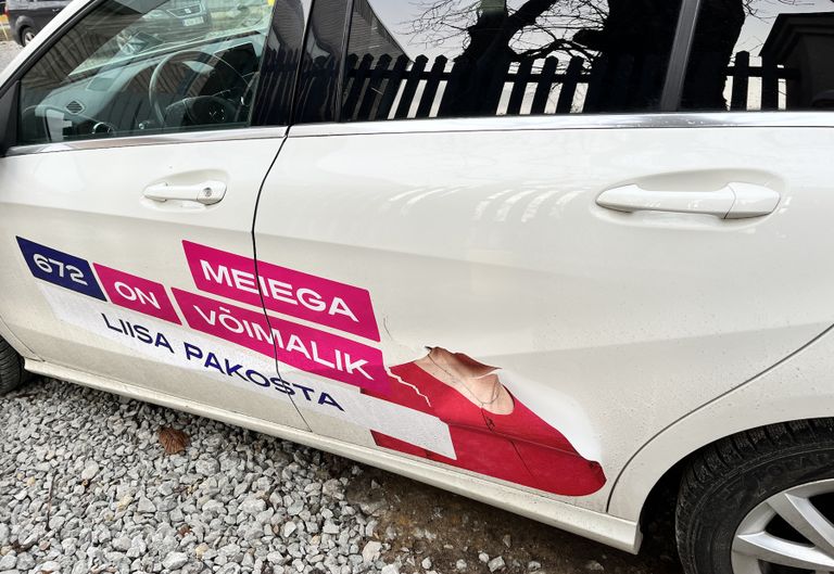 Liisa-Ly Pakosta koduõuele murti sisse ja vandaalitseti auto kallal.