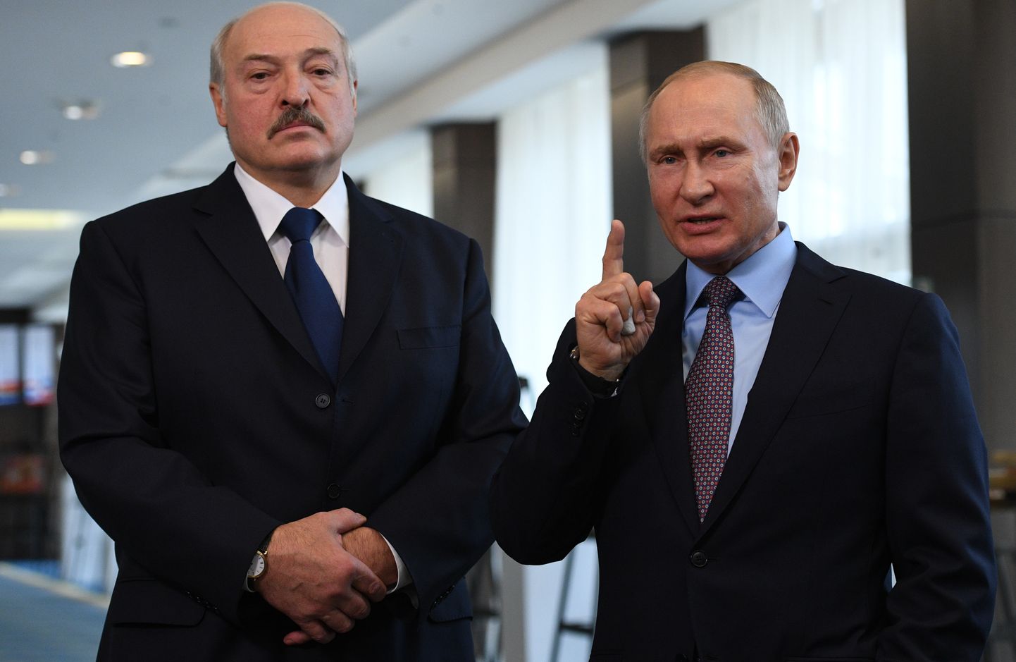 Valgevene president Aleksandr Lukasenka ja Vene riigipea Vladimir Putin.