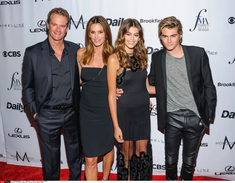 08 September 2016 - New York, New York- Rande Gerber, Cindy Crawford, Kaia Gerber, Presley Gerber. Daily Front Row / Mario Santoro/AdMedia/SIPA/Mario Santoro/AdMedia/SIPA