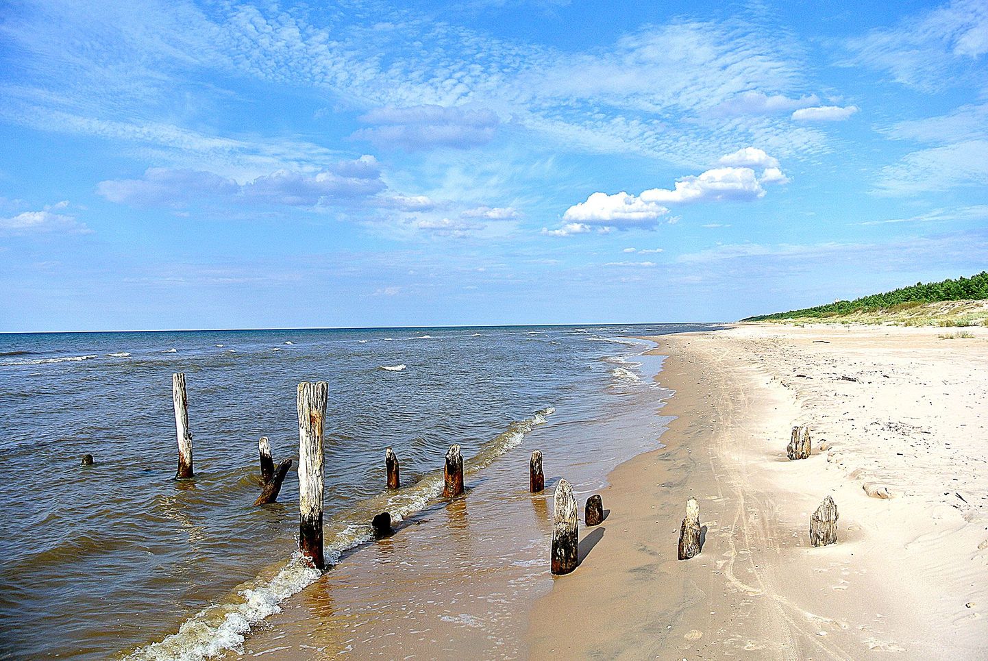 Irē (läti keeles Mazirbe) küla valge liivaga rannal meenutavad kunagist liivlaste sagedast merelkäimist randumissilla postid. Paarsada meetrit eemal metsa all on paatide kalmistu.